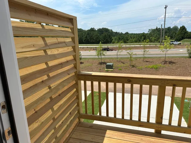 a view of balcony with outdoor space