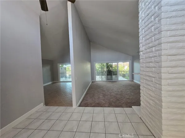 en empty room with windows