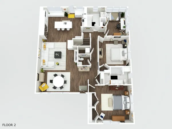 view of living room with a baby crib
