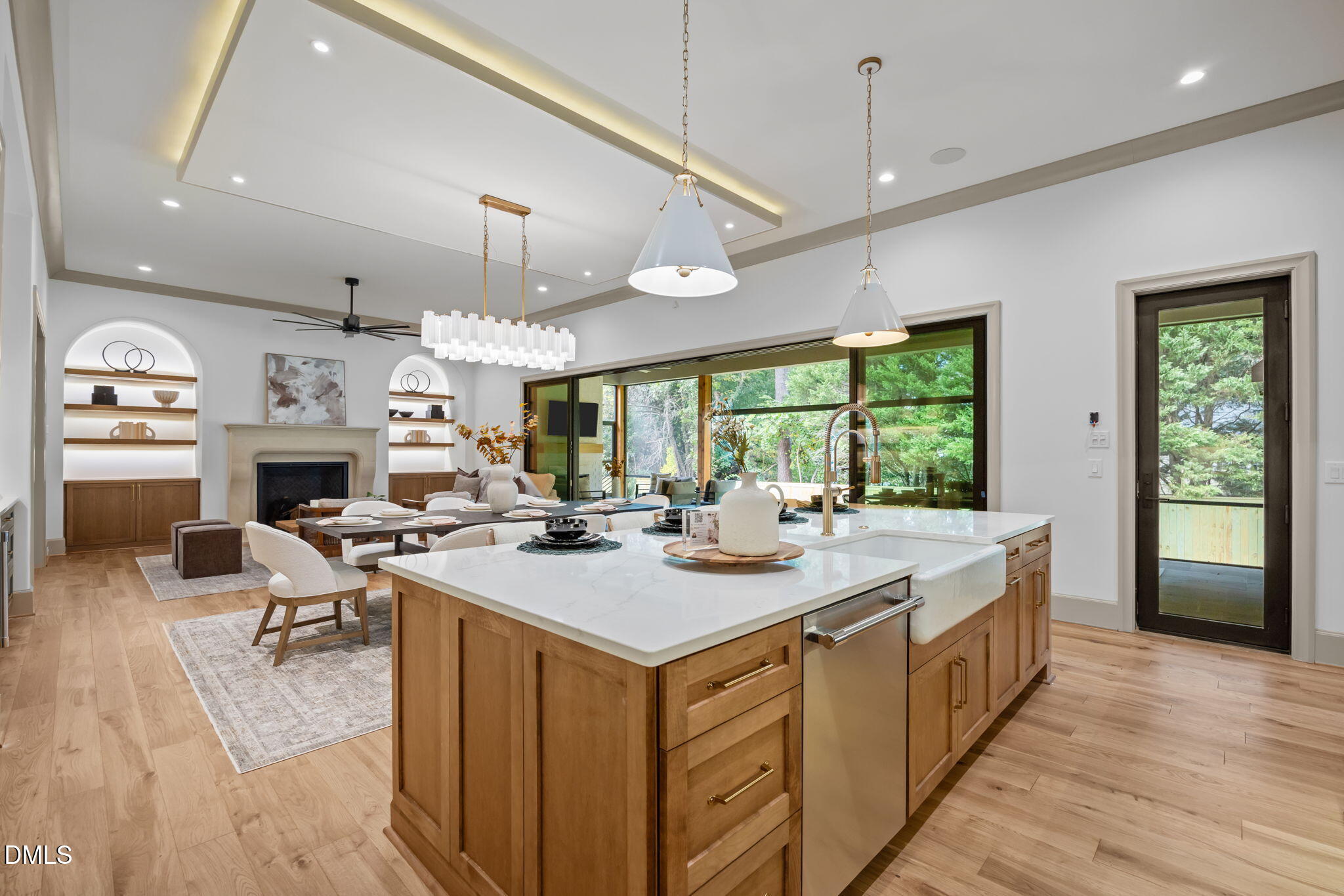 1116 Kimberly Drive Raleigh, NC 27609 - Photo 16 of 71 a view of kitchen and living room