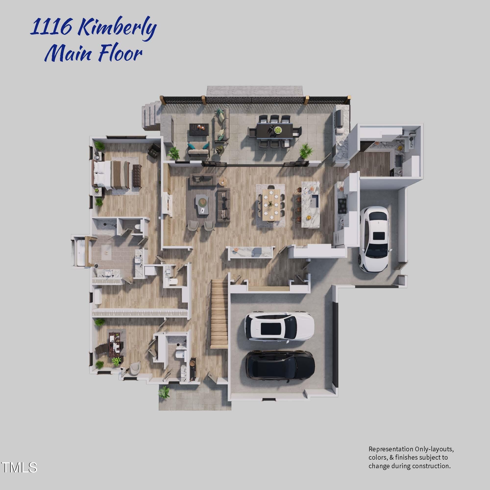 1116 Kimberly Drive Raleigh, NC 27609 - Photo 70 of 71 Kimberly floorplan renderings 3.1.25_Pag