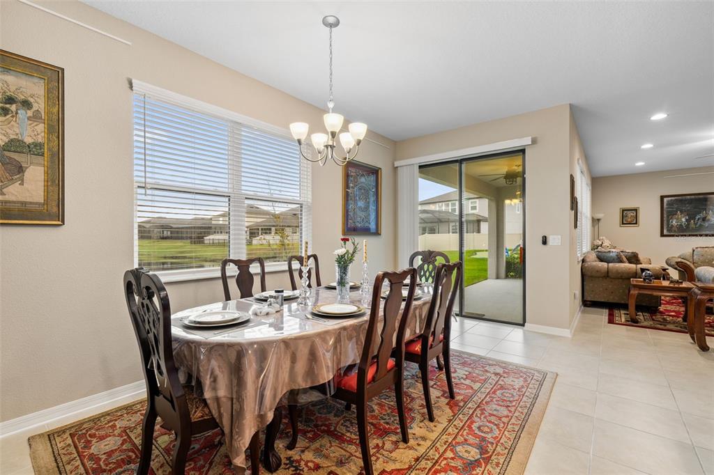 31046 Parrot Reef Court Wesley Chapel, FL 33545 - Photo 23 of 99 a view of a dining room with furniture window and outside view