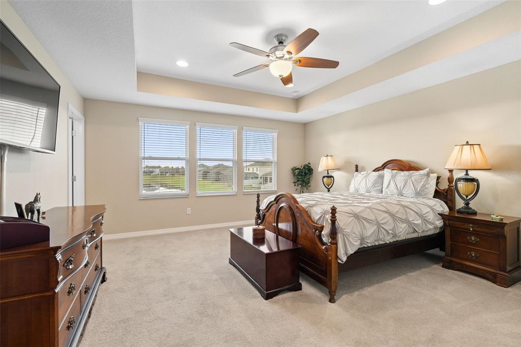 31046 Parrot Reef Court Wesley Chapel, FL 33545 - Photo 34 of 99 a bedroom with a bed dresser and a window