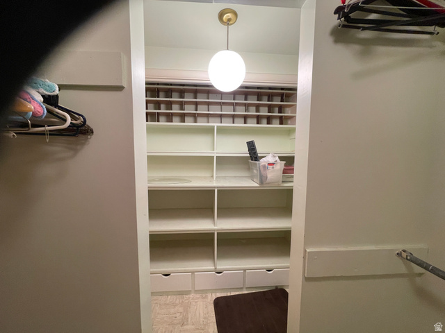 438 East Main Street Elsinore, UT 84724 - Photo 22 of 43 Built-in closet system featuring multiple shelving units, integrated drawers, and upper cubby storage round out the walk-in pantry Features