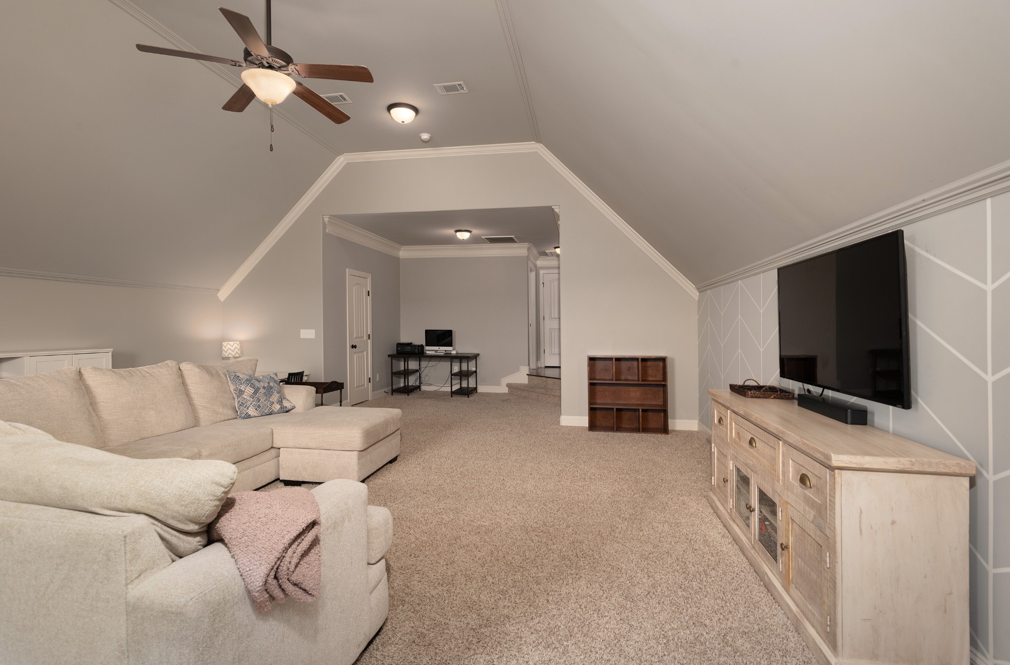 209 Ridgeview Preserve Drive Mount Juliet, TN 37122 - Photo 27 of 46 a living room with furniture and a flat screen tv