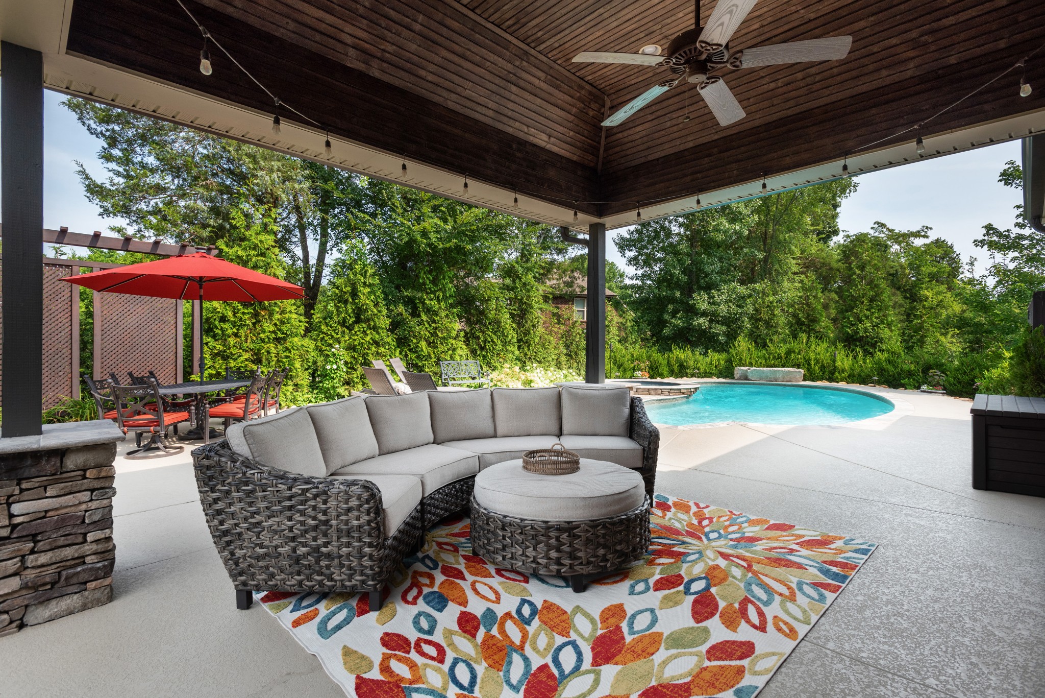 209 Ridgeview Preserve Drive Mount Juliet, TN 37122 - Photo 28 of 46 a outdoor living space with furniture and garden view