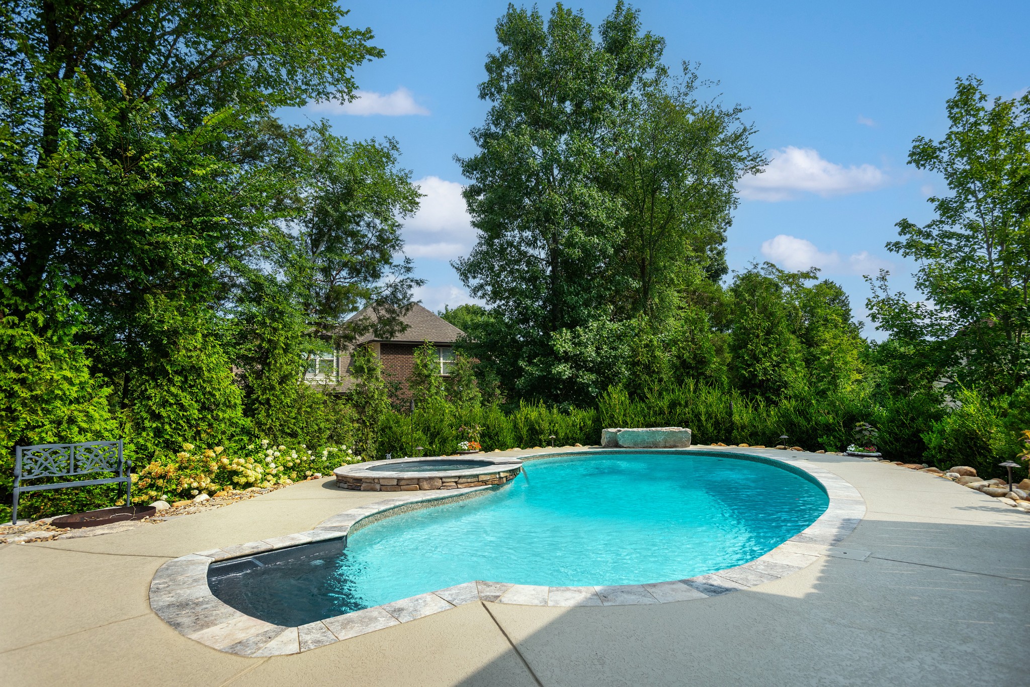 209 Ridgeview Preserve Drive Mount Juliet, TN 37122 - Photo 29 of 46 a view of a swimming pool with a yard