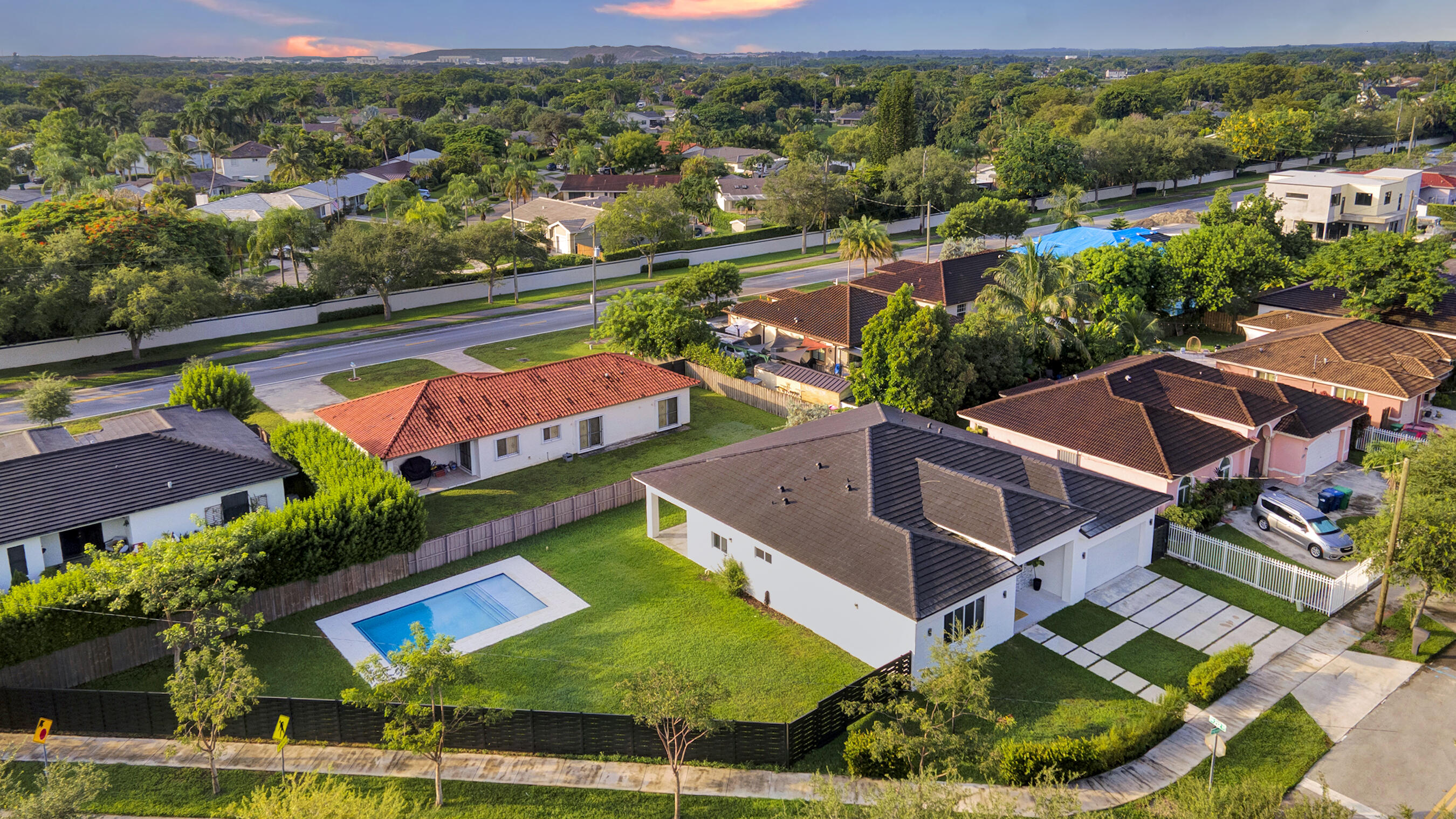 21205 Ingraham Ave Road Cutler Bay, FL 33189 - Photo 40 of 45 an aerial view of a house with a garden