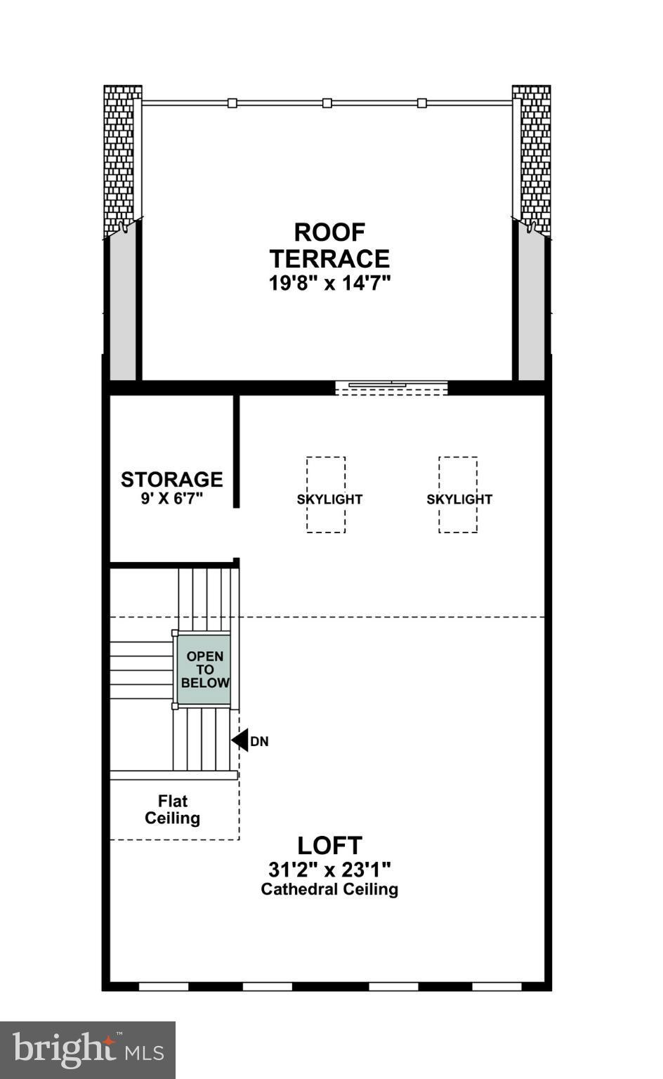 42649 Lancaster Ridge Terrace Chantilly, VA 20152 - Photo 8 of 9 4 Ft ext. Loft Roof Top Terrace "Alternate Option"