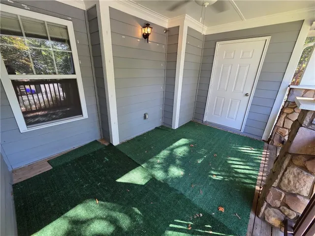 a view of an entryway door