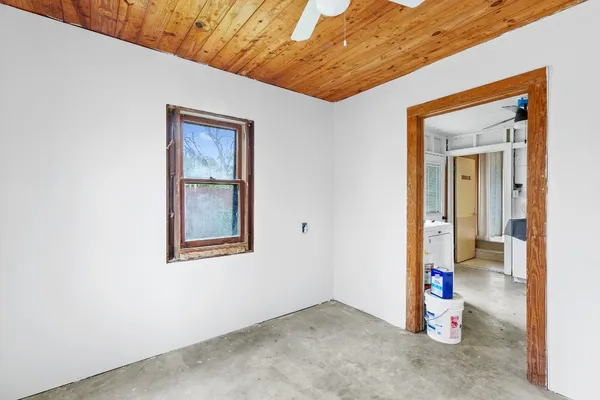 a view of an empty room