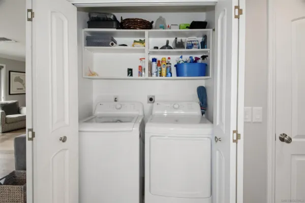 a view of storage and utility room