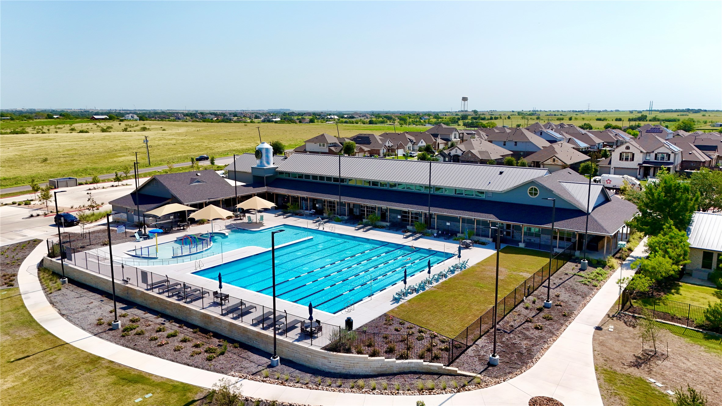 3501 Great Knot Pass Pflugerville, TX 78660 - Photo 40 of 40 a view of a swimming pool with an ocean view