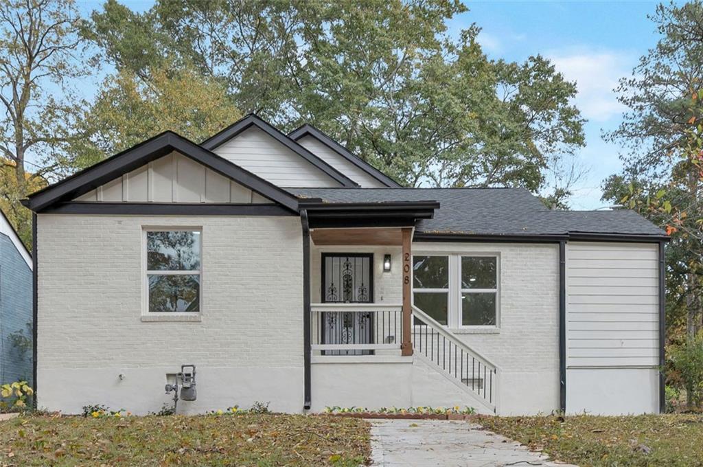 a house view with a outdoor space