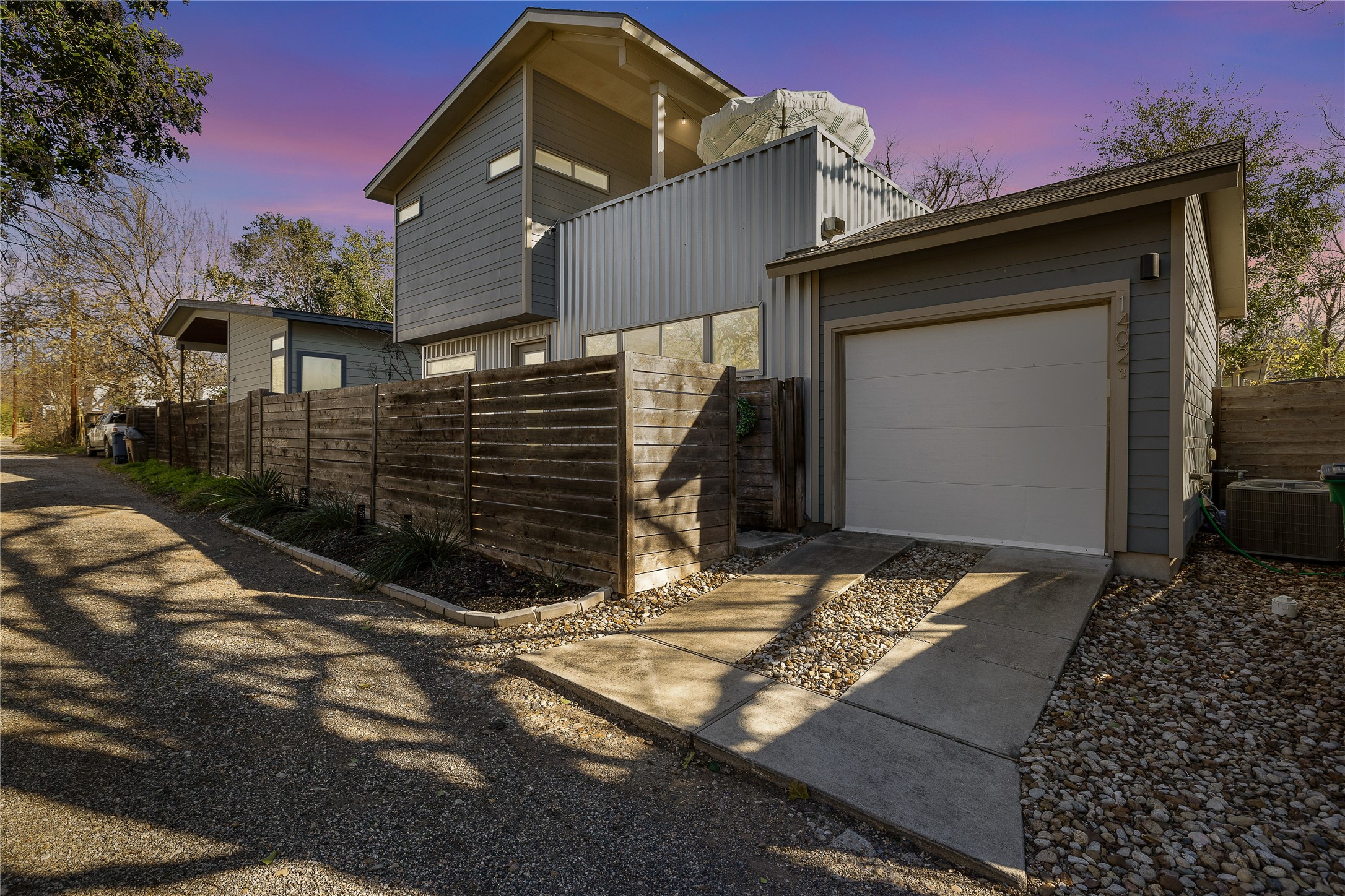 Alley entry with complete privacy from A unit