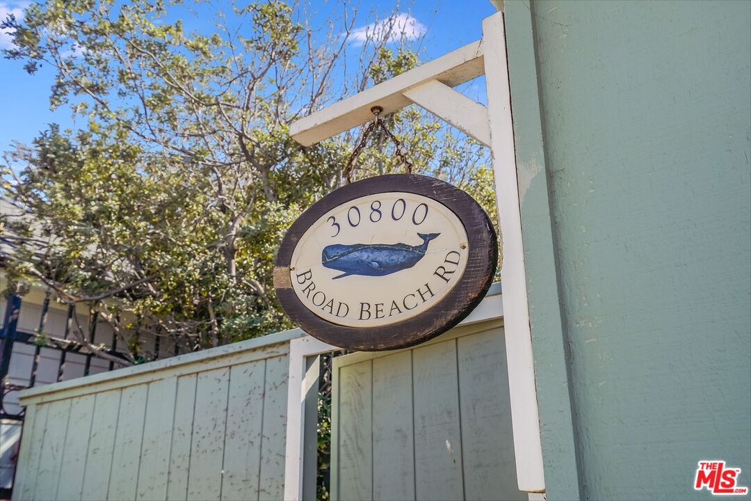 30800 Broad Beach Road Malibu, CA 90265 - Photo 6 of 27 a sign on the side of a building