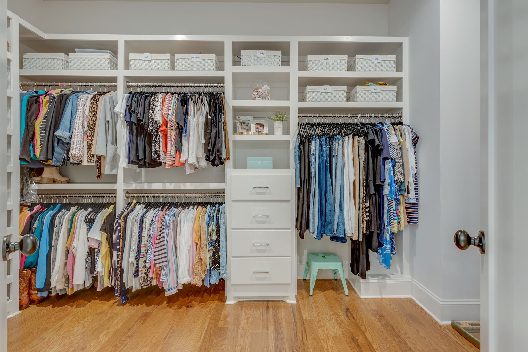 4841 Ollie Chunn Road Spring Hill, TN 37174 - Photo 31 of 69 a view of walk in closet with clothes and shoes
