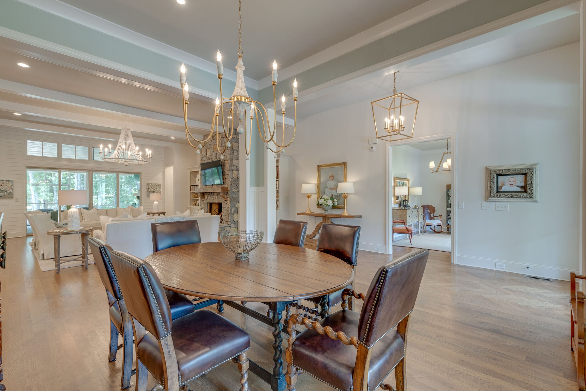 4841 Ollie Chunn Road Spring Hill, TN 37174 - Photo 8 of 69 a view of a dining room with furniture and chandelier