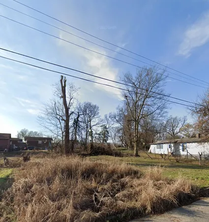 a view of a yard front of house