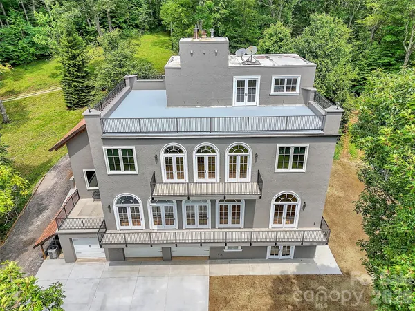 a front view of a house