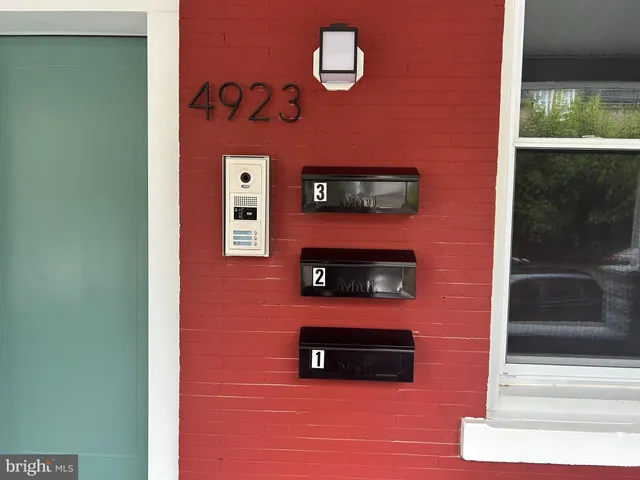 a view of a door of the house
