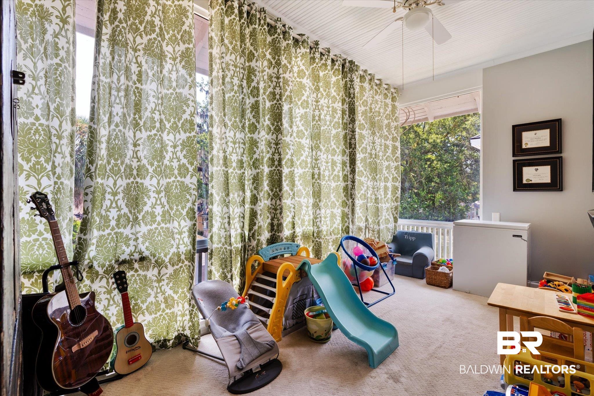 68 North Monterey Street Mobile, AL 36604 - Photo 24 of 30 Game room featuring ceiling fan and carpet flooring