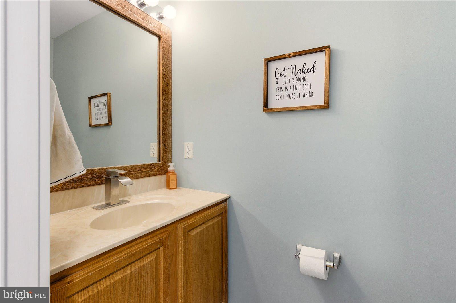 730 Canvasback Court Salisbury, MD 21804 - Photo 18 of 43 a bathroom with a sink vanity and a mirror