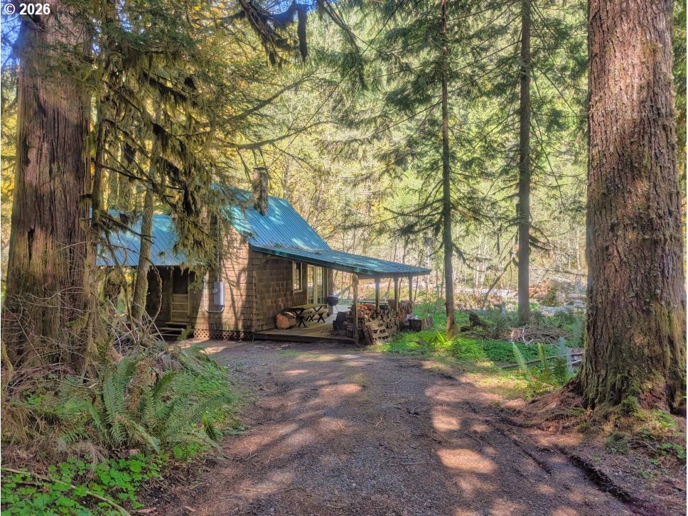 30460 Road 12 Rhododendron, OR 97049 - Photo 27 of 29 a view of a house with a tree in the forest