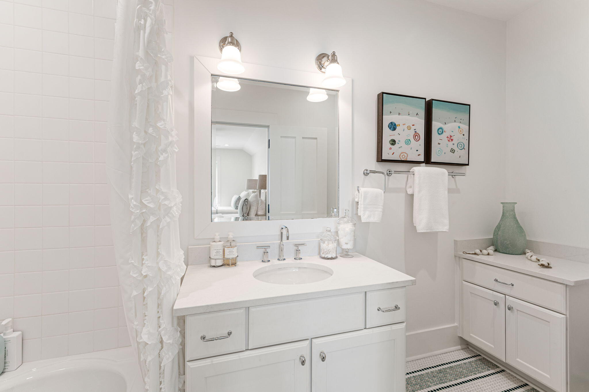 30 South Watch Tower Ln Inlet Beach Inlet Beach, FL 32461 - Photo 36 of 77 a bathroom with a sink and a mirror