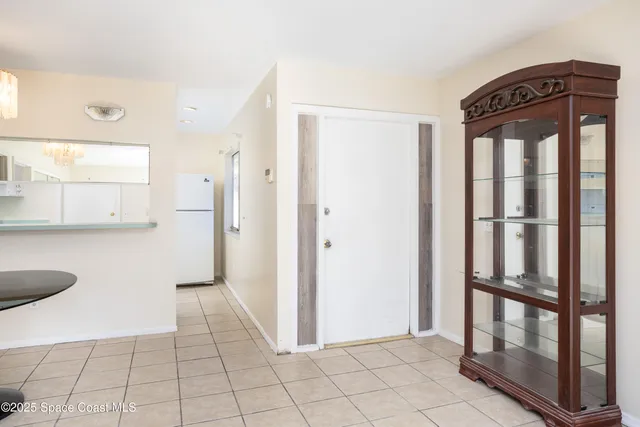 a view of a utility room and window