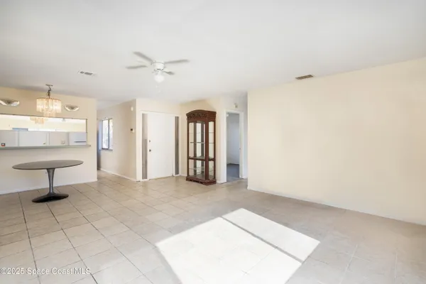 a view of an empty room