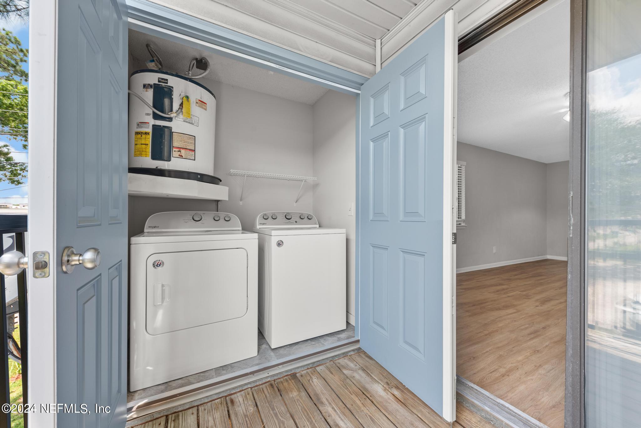 3604 Morton Street, Unit 2 Jacksonville, FL 32217 - Photo 19 of 22 a utility room with closet dryer and washer