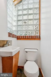 a bathroom with a sink a toilet and a shower curtain