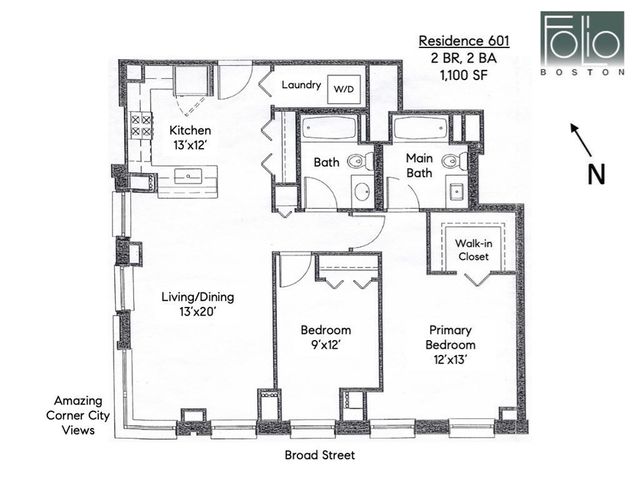 $970,000 | 80 Broad Street, Unit 601, Boston, MA 02110