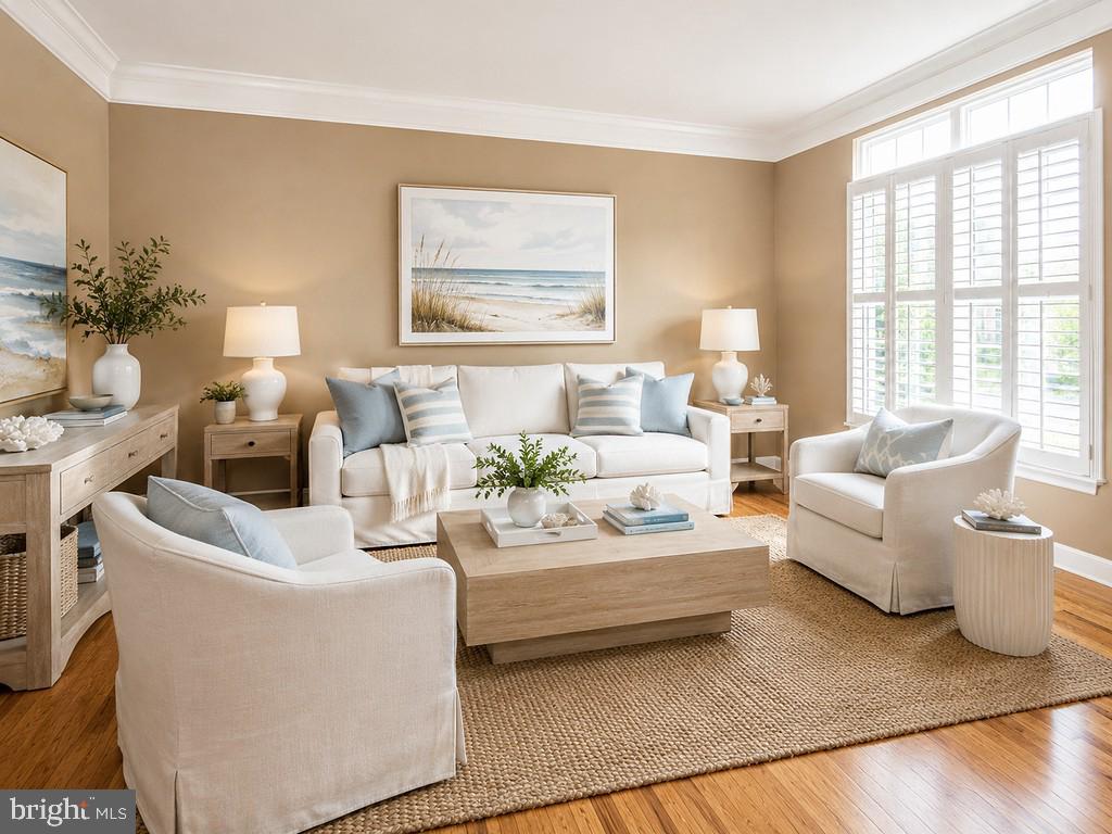 7 Long Point Court Ocean Pines, MD 21811 - Photo 5 of 53 LR Virtually Staged with hardwood floors