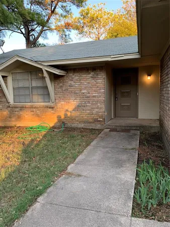 a backyard of a house