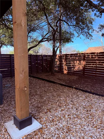 a view of a pathway of a yard