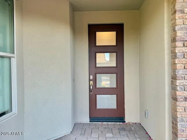 a view of front door of a house and front door