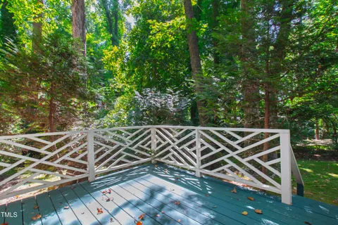 a view of outdoor space with deck and yard