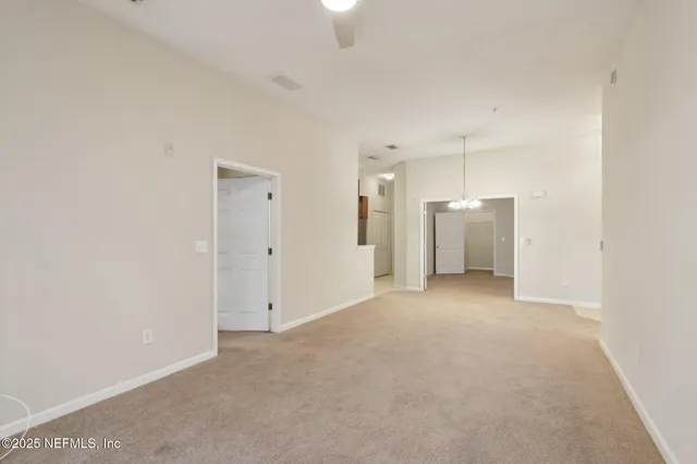 a view of an empty room