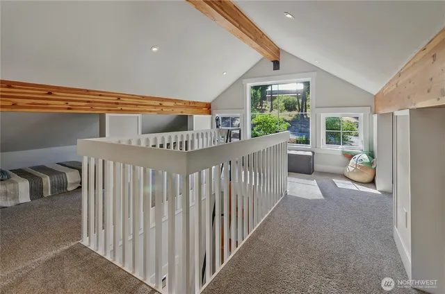 a view of a porch with furniture