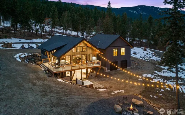 a view of a street with a building in the background