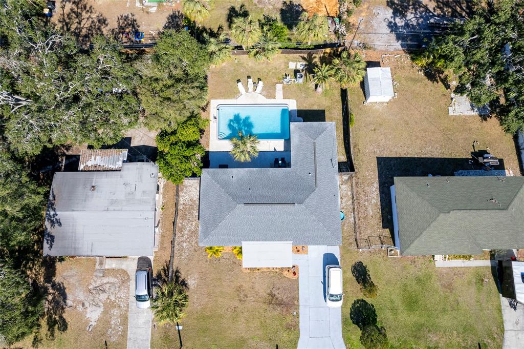 1344 Springdale Street Clearwater, FL 33755 - Photo 32 of 34 an aerial view of a house with a yard