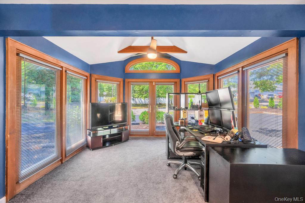 5 Panther Path Miller Place, NY 11764 - Photo 18 of 37 Carpeted office space featuring vaulted ceiling