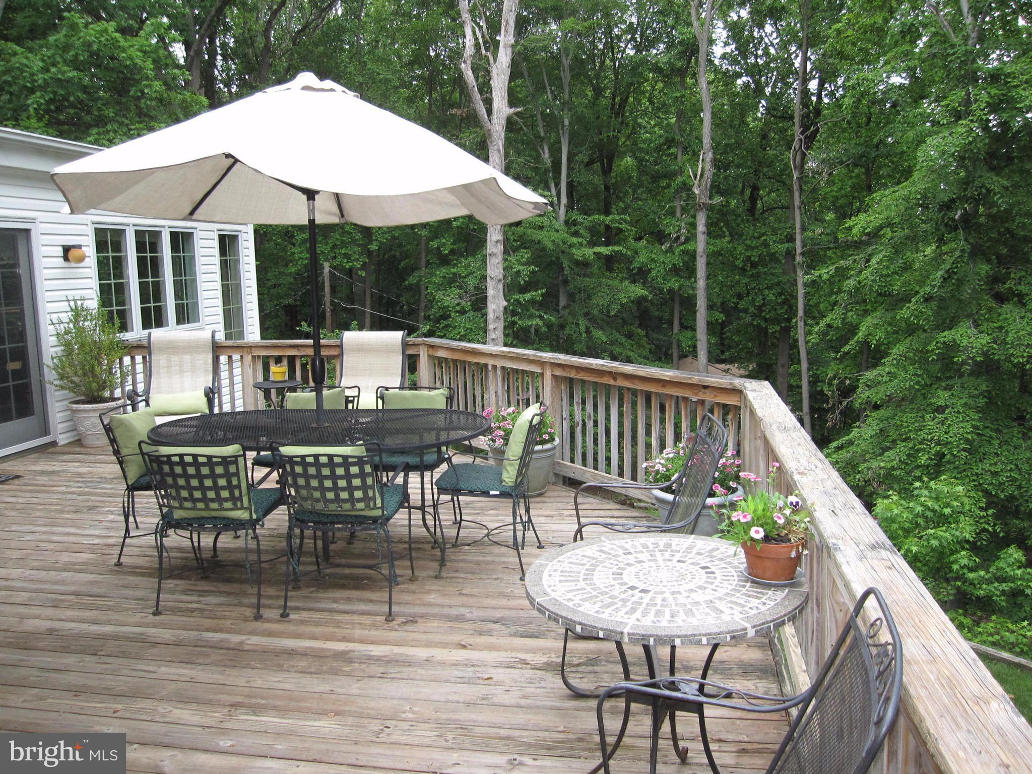 906 Huntsman Road Baltimore, MD 21286 - Photo 4 of 30 a view of balcony with furniture and umbrella