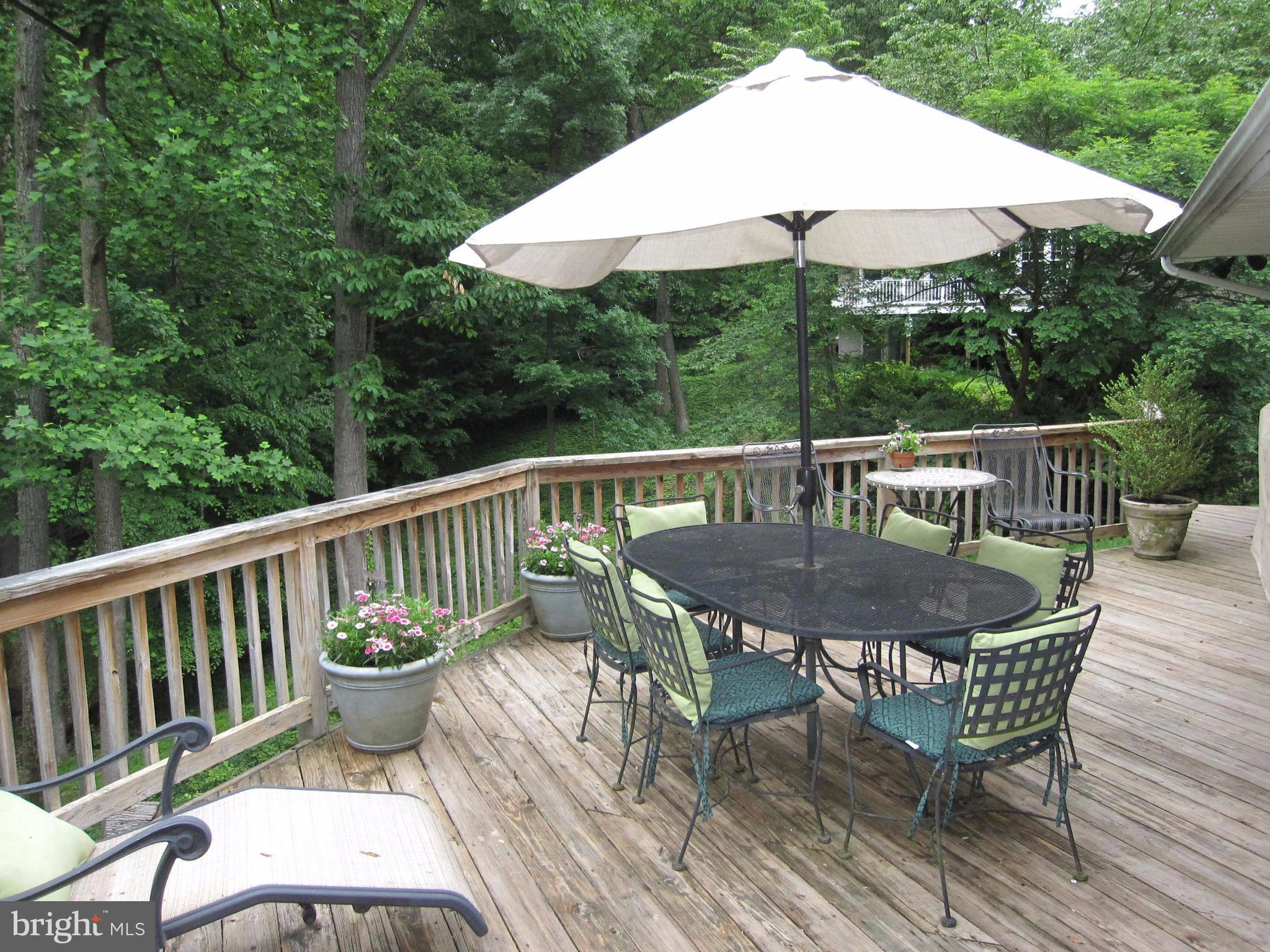 906 Huntsman Road Baltimore, MD 21286 - Photo 5 of 30 a view of balcony with furniture and umbrella