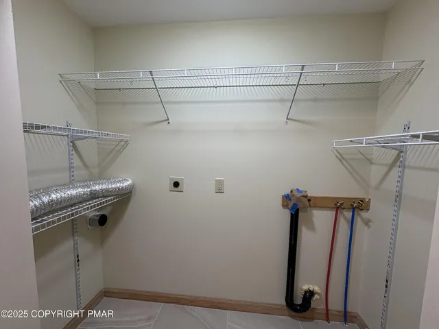 a view of a room with storage
