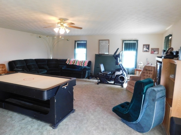 8388 South Brooklyn Road Rochelle, IL 61068 - Photo 21 of 32 a room with furniture a lamp and a chandelier
