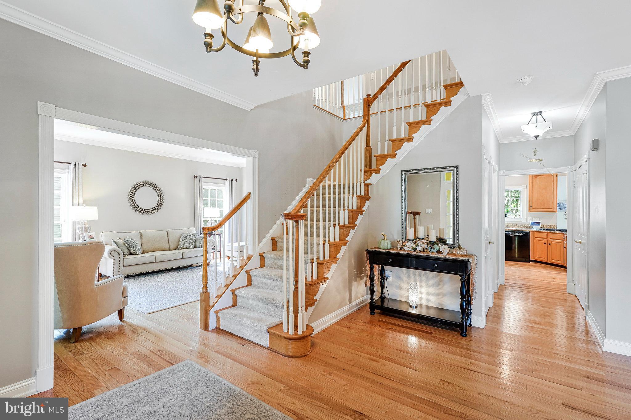 20627 Cutwater Place Sterling, VA 20165 - Photo 4 of 42 a view of entryway and hall with wooden floor