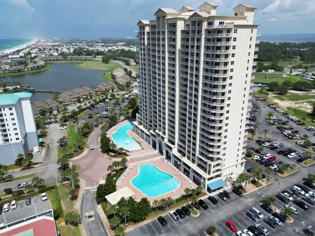 a view of a city with tall buildings